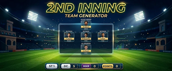 Dream11 Second Innings Team Generator — Build Winning 5-Player Teams
